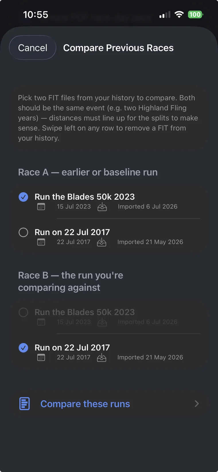 Compare race